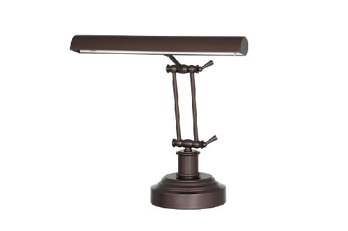 14 Inch LED Piano Desk Lamp with Dimmer, Adjustable, Mahogany Bronze